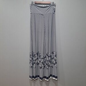 Made by Johnny Sz L Women's Wide Leg Palazzo Floral Geometric Pull‎ On Pants